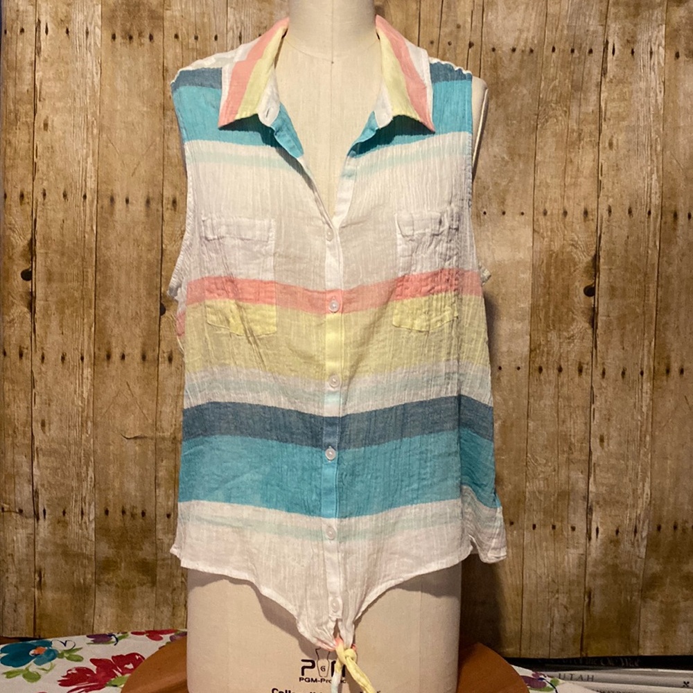 NEW Natural Reflections Muslin sleeveless top